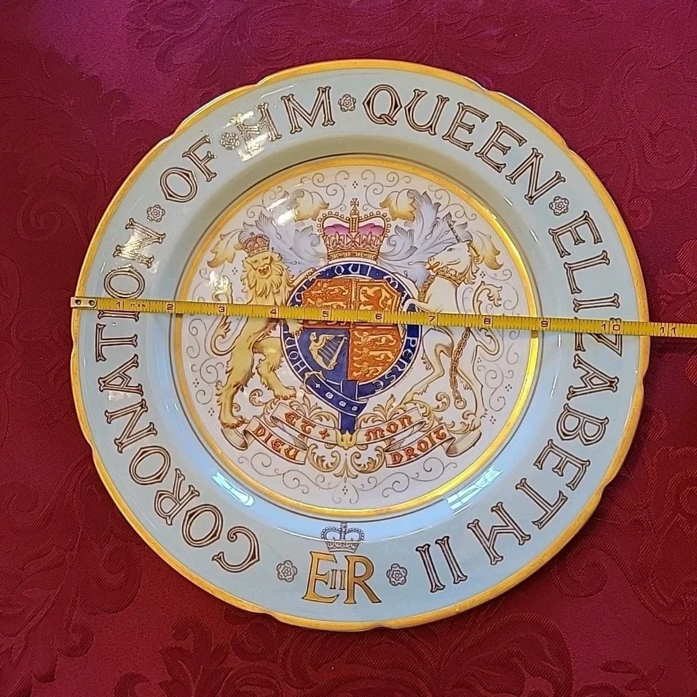 VTG Queen Elizabeth II Coronation‎ 1953 Paragon Plate 10 5/8